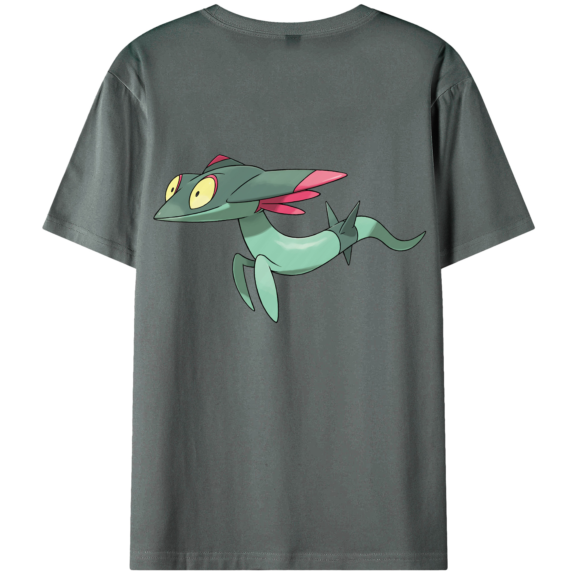 （画像用） ポケットモンスター Pokémon 綿100％ メンズ半袖Tシャツ（バックプリント） 通気性